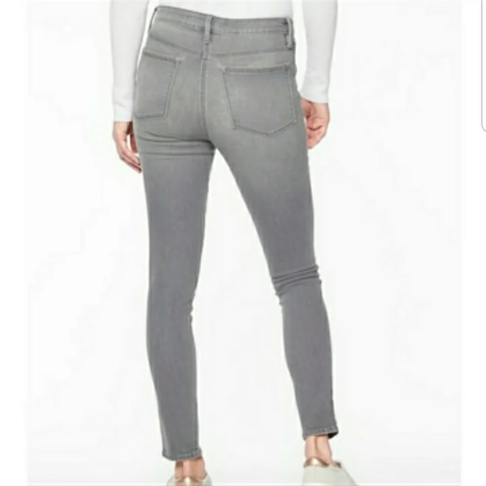 Athleta Grey SCULPTEK Skinny Jeans Tights Grey Wash Movement Size 2P - Picture 6 of 15